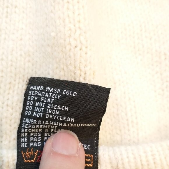 I.B. Diffusion Sweater VTG Size M Silk Angora Lambswool Rosettes Beads 80s - Picture 10 of 14